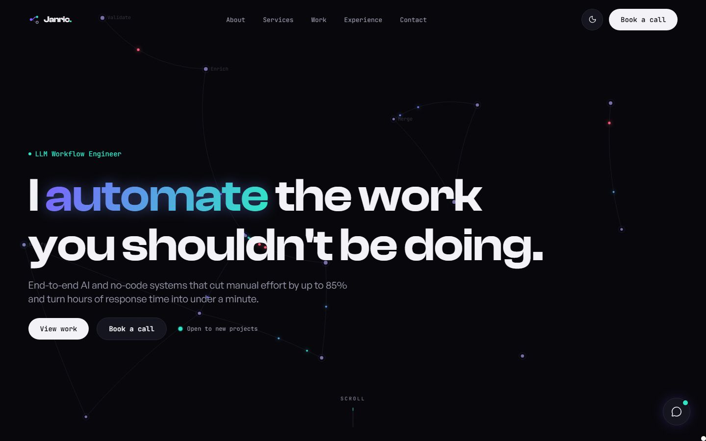 AI Automation Portfolio — This Site workflow