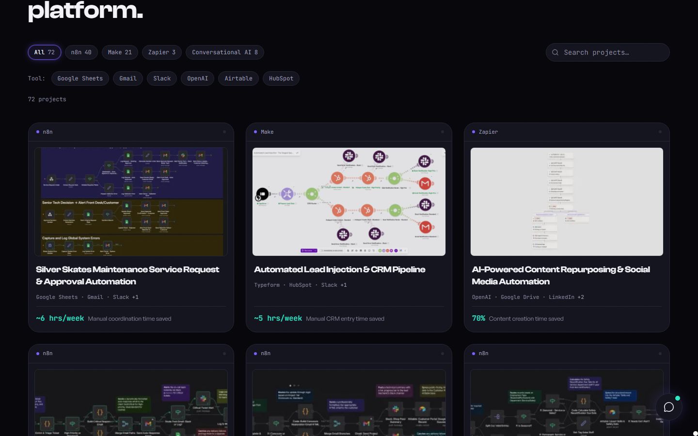 AI Automation Portfolio — This Site additional workflow view